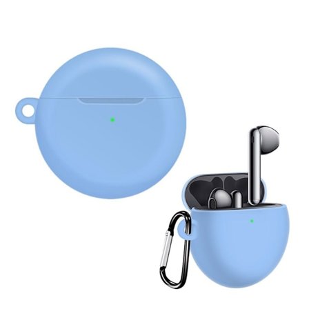 Silikonfodral till hörlurar Huawei Freebuds 4 - Baby Blå