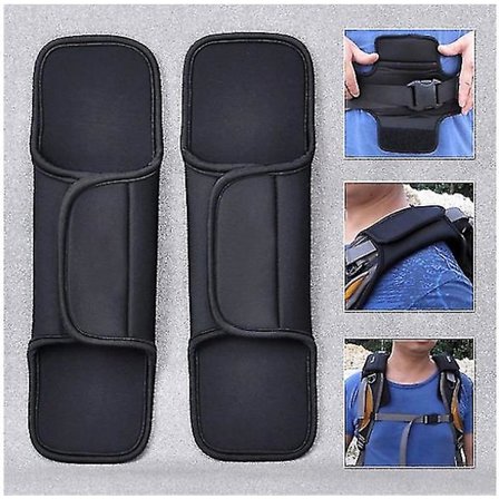 Wabjtam 1 par Skridsikre Polstrede Puder til Skulderrem Sling Bag Sport Taljetaske Rygsæk