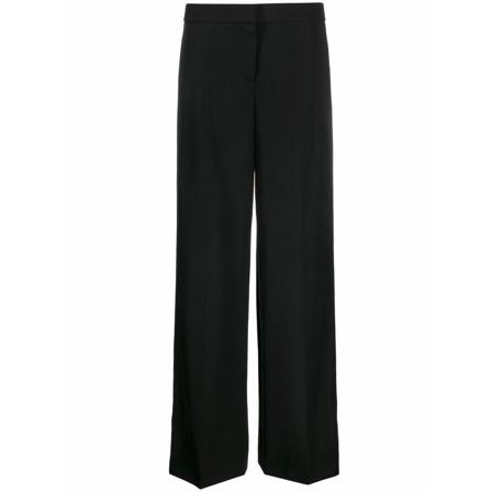 Alexander McQueen, Wide Trousers Zwart, Dames, Maat:XS
