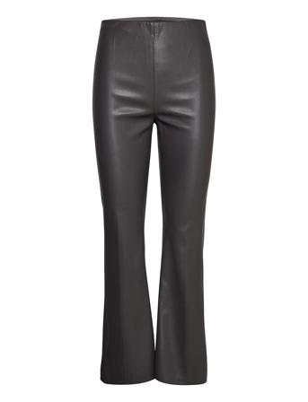 Slkaylee Pu Kickflare Pants Trousers Leather Leggings/Bukser Svart Soaked In Luxury*Betinget Tilbud