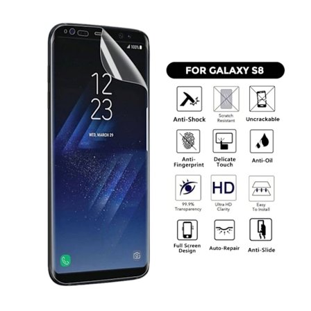 Omfattende Galaxy S8 Skjermbeskytter NanoEdge