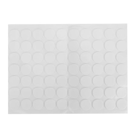 70 stk. runde klistermærker i akrylsyre, gennemsigtig dobbeltklæbende tape til fiksering