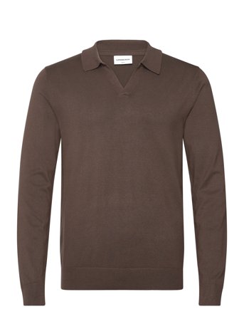 Lindbergh | Ecovero L/S V-Neck Polo | L