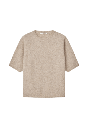Sibin Linnebjerg MASSA T-shirt Stickat Dam Beige S