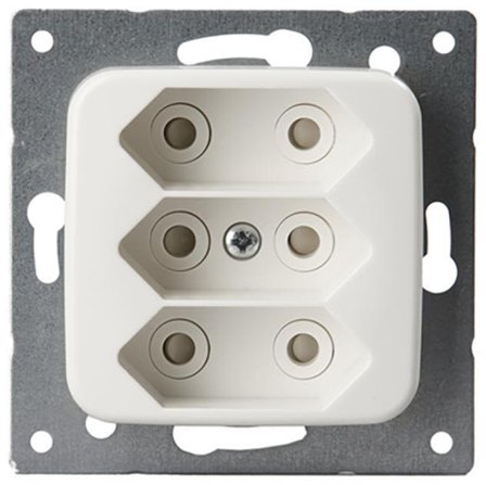 ABB 303UC Vägguttag 3 x klass II, Strömbrytare & vägguttag