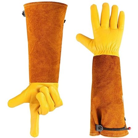Fårskinnsbeskyttende havehandsker mod frikobling og lange anti-koblings havearbejder