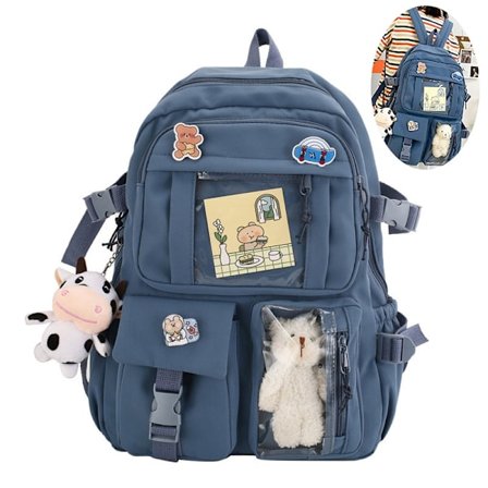 Rygsæk 43x31 cm, Skoletaske, Skoletaske Rygsæk til Piger, Børne Rygsæk, Skolerygsæk, Skolerygsæk med Tilbehør, til Børn og Teenagere