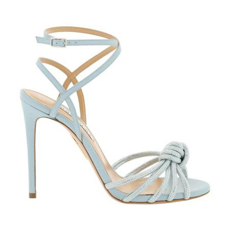 Aquazzura 105 Sandaler Blå, Dame Sandaler med hæl, Størrelse: 37 EU