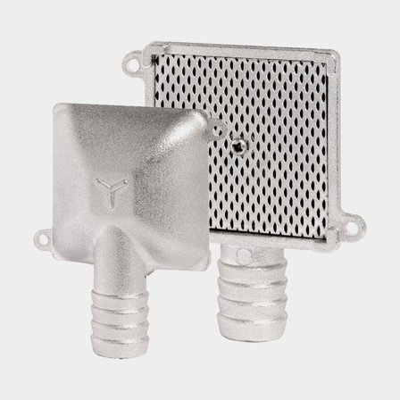 Filtro de fondo para bomba de achique Maestrini Bilge Box With Mesh, adecuado para manguera de 25 mm (1"), latón