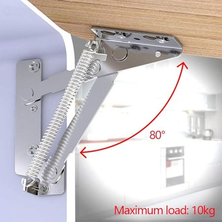 1 st. Dörrfjädergångjärn 80 Grader Gångjärn för Kök DXGHC