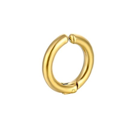 Falsk piercing ørering uden hul tyk ring guld 10mm