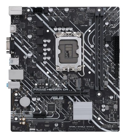 ASUS PRIME H610M-K D4 - hovedkort - mikro ATX - LGA1700-sokkel - H610