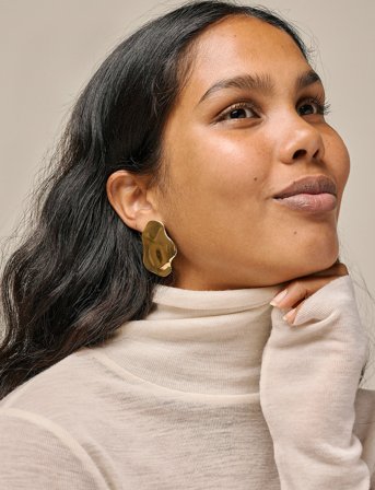 Enamel Copenhagen Earrings, Cleopatra - Gold - ONE SIZE