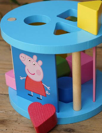 Gurli Gris Peppa Pig Wooden Shape Sorter - Multi/patterned - ONE SIZE