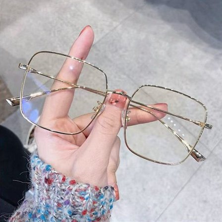 Anti-Blue Light Glasses Oversized briller GULD