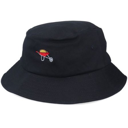 Abducted - Svart bucket Hatt - Tiny Red Wheelbarrow Black Bucket @ Hatstore