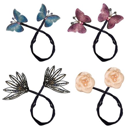 4 kpl/settiä aikaa säästävä pitkä DIY naisten tyttöjen hiussolki timanttikivi Laiska