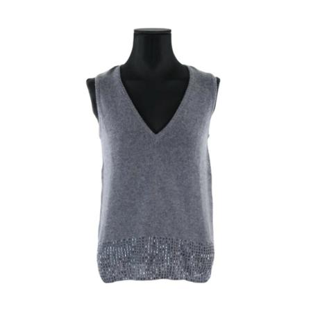 Balmain Pre-owned Pre-owned Cashmere toppe Grå, Dame
