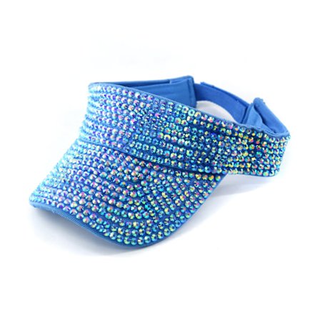 Bling Rhinestone Solskydd Visir Sportkepsar Justerbara Sommarhattar
