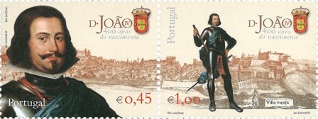Portugal - 400-året for Kong Joaos fødsel - Postfrisk sæt 2v