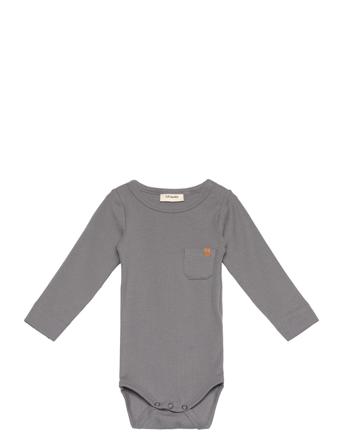 Nbmgio Ben Ls Slim Body Lil Grey Lil'Atelier