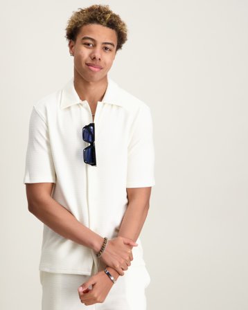 Brand Island JEREMY SHIRT KID Vit Skjortor Kille - Kids Brand Store