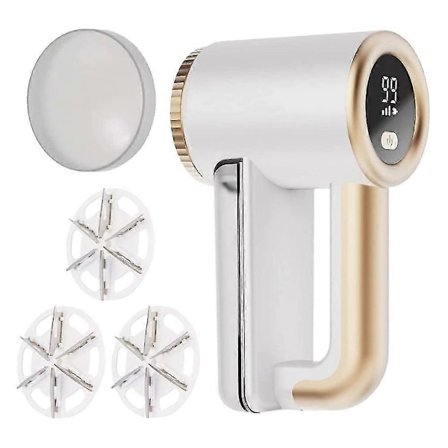 Elektrisk noppborttagare - Uppladdningsbar noppborttagare för kläder och möbler - Justerbar 3-vägs hastighet, 6-bladsblad