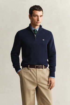 GANT Herren Casual Troyer aus Baumwolle (5XL) Marineblau