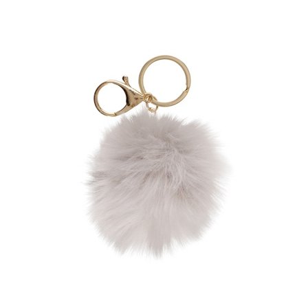 Lyxig boll pompom nyckelring väska plysch