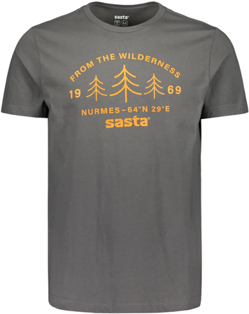 Sasta Wilderness T-shirt t-paita, tummanharmaa