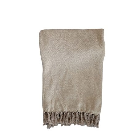 Koristeellinen beige huopa, 180x240 cm kangas