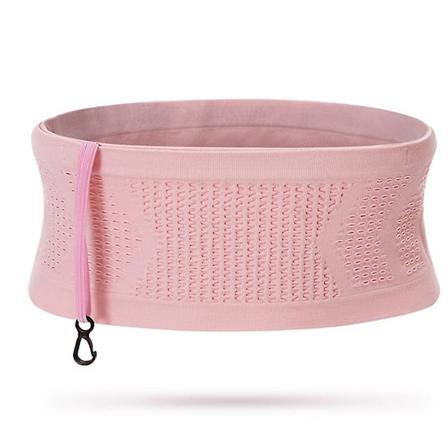 Multifunktionel Strikket Åndbar Skjult Midjeväske Portable Swe Pink Pink M
