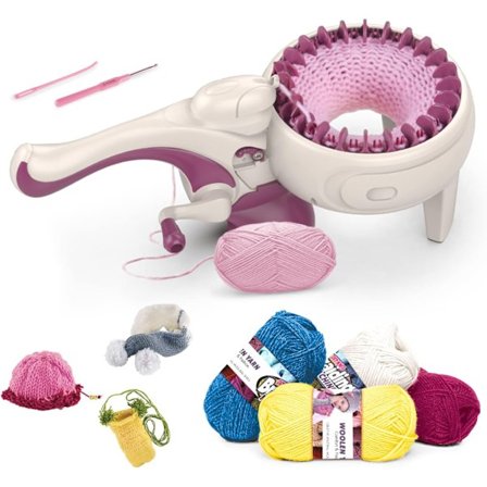 24 Nåler Strikke Maskiner, Hånddrevne Strikkevev Maskin for Barn