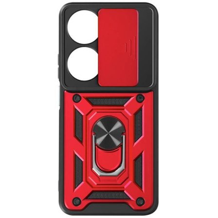 Suojakuori - AVIZAR - Honor 90 Smart - Punainen - Iskunkestävä - Liukuva kameransuoja