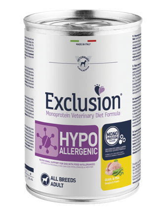 Exclusion Monoprotein Veterinary Diet Formula Hypoallergenic
