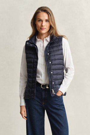 GANT Damen Leichte Daunenweste (XXL) Marineblau