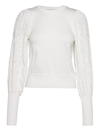 Onlmelita L/S O-Neck Pullover Knt Noos Pullover Hvit ONLY
