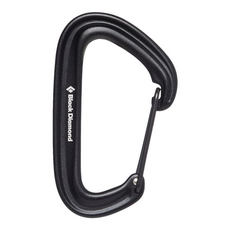 Black Diamond LiteWire Carabiner Mountaineering equipment Black OneSize