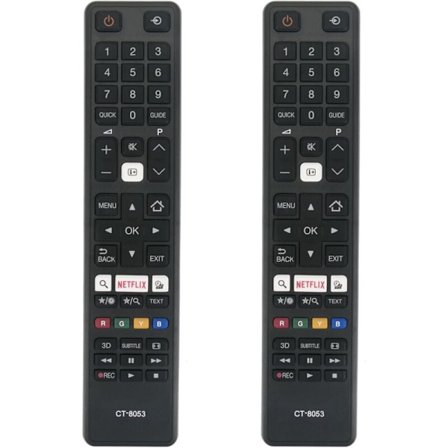 2 stk. CT-8053 Erstatning for en tilpasset Toshiba TV 43l3733dg 65U6763DA 32W3763DG 32W3753DG 75U6763DA 28W3754DG 43U6763DG 40L3663DG 43U6763_Special 