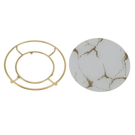 Kylpyhuoneen tarjotin, liukumaton kylpyhuoneen peilitarjotin, tyylikäs ja elegantti tiskitarjotin kosmetiikalle, koruille, valkoinen, pyöreä