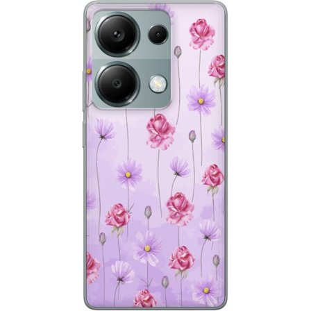 Yhteensopiva Puhelinkuori Xiaomi Redmi Note 13 Pro 4G Petal Reverie Lilac Mist