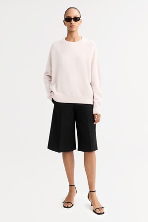 Soft Goat - Boyfriend Crewneck - Kaschmirpullover für Damen - XS - Powder