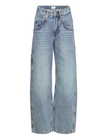 Monki Hw Workwear Jeans - Blue - 26