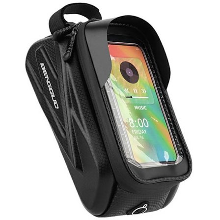 BENGGUO BG-0835 Cykeltaske til forreste stel Mountainbike Telefonholder Opbevaringspose