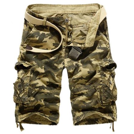 Herre Army Combat Camo Cargo Shorts Bukser Uformelle korte bukser H