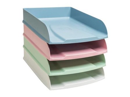 Exacompta Brevkorg Autentik pastell 4/fp - Lyreco - Kontorsmaterial - Till skrivbordet - Brevkorgar
