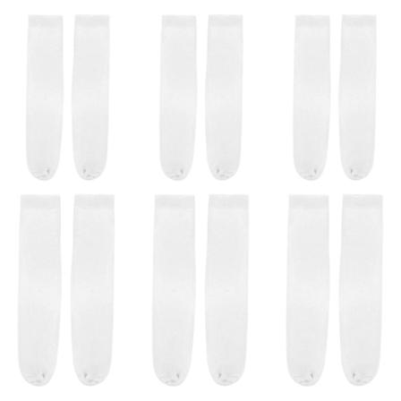 6 Paria Valkoisia Sukkia Sublimoituja Jalkapallosukkia Lämpöpainatussukkia Väripainatussukkia Sublimointipainatussukkia White 40X7X0.2CM