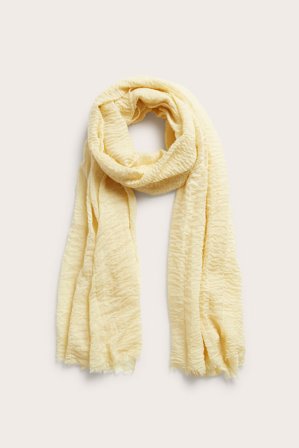 Kappahl | Rynkete skjerf Gul ONE SIZE | Gul
