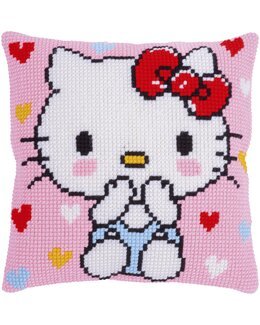 Broderikit Kudde Hello Kitty Puss - Vervaco