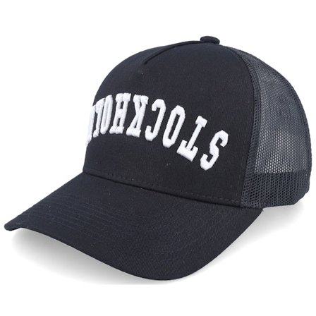 Iconic - Svart trucker Keps - Stockholm Upside Down 3d Black A-frame Trucker @ Hatstore